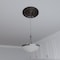 Ekena Millwork Cole PVC Medallion (Canopies up to 4 1/2"), 16"OD x 3 1/2"ID x 1"P, Universal Metallic Rustic Mist CMP16COERU - alternate 8
